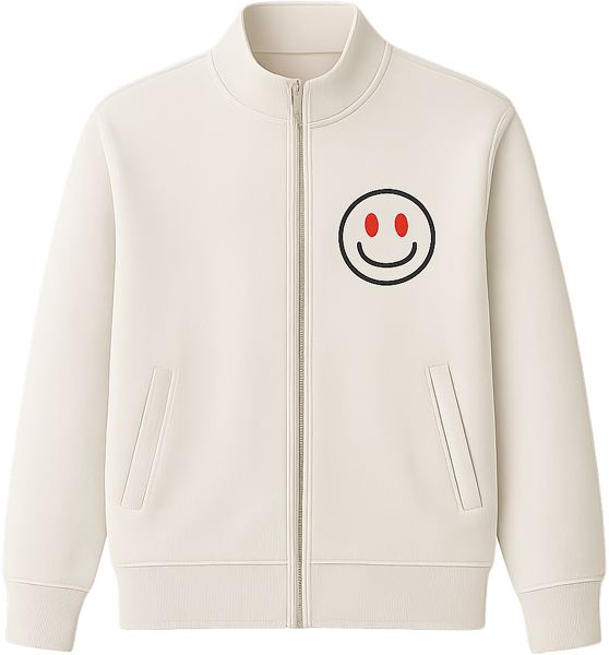 Branded sweatshirt with smiley logo