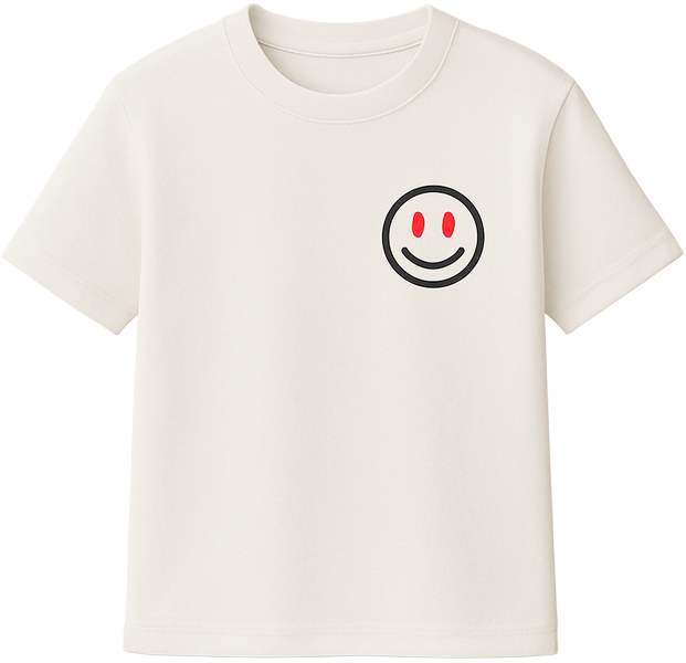 Branded T-shirt with smiley logo